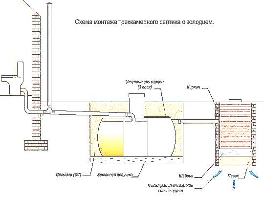 Устройство септика (картинка 1) (рисунок)